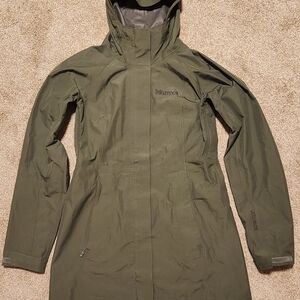 Marmot Gortex Women's Green Hooded Jacket